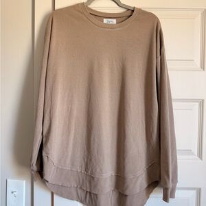 Tan Long Sleeve top, large
